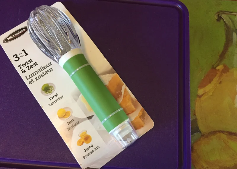 Bev Shaffer - Twist and Zest and the Blues Brothers - Twist and Zest Tool from Microplane