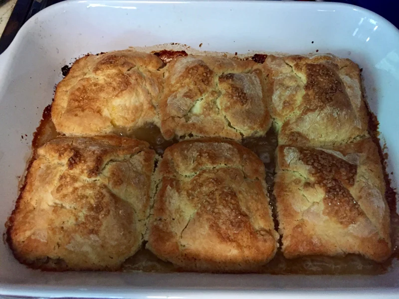 Bev Shaffer - Commitment and Peach Dumplings - Peach Dumplings Baked